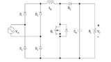 Bild 2: Traditionelle Boost-PFC-Schaltung. Q1 ist typischerweise ein Superjunction-MOSFET und D5 eine SiC-Schottky-Diode