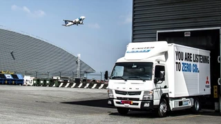 Bewies seine Praxistauglich in einem einjährigen Feldversuch: Der Fuso Canter E-Cell.