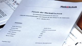 Die Teilnehmer des Forums Peter Adomeit, Leiter strategischer Einkauf, BMZ Stefan Hansmann, Leiter Strategischer Einkauf, Stiebel Eltron Richard Kauschinger, Head of Commodity Management Active, Zollner Gerhard Otto, Einkaufsleiter Inpotron Schaltnet