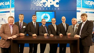 Ziehen gemeinsam am OPC-Strang