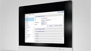 Die Web-Panels von Wago aus der Reihe e!Display 7300T werden über Web-Based-Management betrieben. Mehrere Wago-Steuerungen können mit dem Panel verbunden werden, um z.B. Produktionsvorgänge zu visualisieren. Als Entwicklungsumgebung kann mit Codesys-
