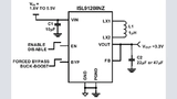 Bild 1: Buck/Boost-Regler »ISL9120« von Intersil in einer Anwendung mit festem Ausgangswert