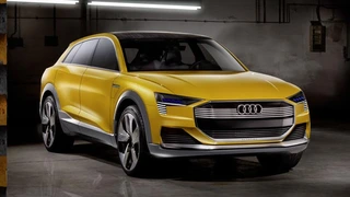 Die Technik­studie Audi h-tron quattro concept zeigt das große Potenzial der Brennstoffzellen­technologie.