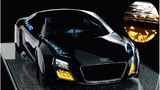 Bei der Studie „OLED-Lighting“ sind transparente OLEDs in der Fahrzeugkarosserie integriert