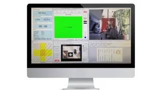 Der speziell für die Messe programmierte MCD-Kaffee-Toolmonitor dokumentierte und überwachte die Tests.