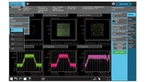 Drop-down-Fenster ermöglichen die schnelle Konfiguration einer Messung an Sendern für den Mobilfunk  der vierten Generation in Frequenzduplex-Technologie (LTEA-FDD) einschließlich 256QAM-Demodulation