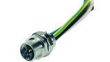 Neben dem hier abgebildeten M12-Typ mit Kabelanschluss wird es u.a. eine Reflow-fähige Pin-in-Hole-Leiterplatten-Variante geben