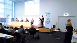 Auf der Pressekonferenz anlässlich  der embedded world 2016 präsentierten  die Kooperationspartner das M2.COM-Konzept. 