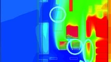 Bild 3. Luftleitbleche und anders angeordnete Bauteile auf der Platine bewirkten, dass das thermisch kritische Bauteil nun besser belüftet wurde.