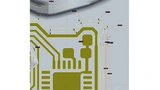  In die MCAD-Software werden die Umrisse der Leiterbahnen aus dem Schaltungs-Layout als Skizze importiert