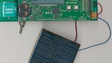 Bild 6: Solarzellentester im Betrieb, hier in der neueren Version mit Akkuspeisung