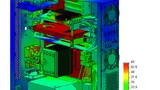 Bild 4. Beispiel für die thermische Simulation eines Embedded-Hardware-Konzepts. 