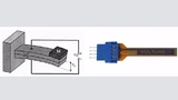 Bild 3: Biegebalken als piezoelektrischer Wandler: links das Prinzip, rechts die Ausführung in Form eines »Volture«-Elements der Firma MIDE. 