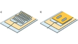 inks: Konventionelle Bond-Draht-Technologie. Rechts: Direct Lead Bonding (DLB) zur Verbindung von Kupferschienen mit der Chip-Oberfläche