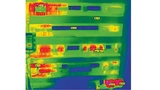 Als Beispiel gewähltes Thermografiebild für einen bestückten Schaltschrank