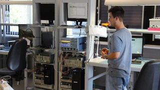 Arbeitsplatz eines Service-Technikers 