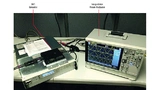 Messaufbau mit dem IntegraVison PA2201A von Keysight. Pro Kanal wird die Spannung und über entsprechende Shuntwiderstände der Strom gemessen