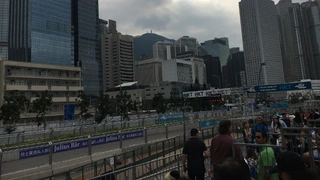 Blick auf den Rennkurs von Hongkong.
