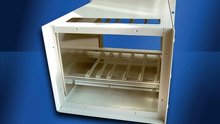 Die Aufnahme lässt erkennen, welche Aufteilung im Gehäuse für die Applikation gewählt wurde.