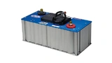 Ein Ultrakondensator-Modul, das bei 48 V Betriebsspannung mit 165 F spezifiziert ist.