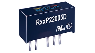  Speziell zur Versorgung der Treiber von SiC-MOSFETs hat Recom Power die DC/DC-Wandler der Reihen RKZxx2005D und RxxP22005D mit asymmetrischen Ausgangsspannungen entwickelt 