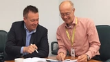 Bild 5: Globalfoundries Dresden-Chef Rutger Wijburg im Gespräch mit DESIGN&ELEKTRONIK-Chefredakteur Frank Riemenschneider. 