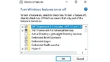 Im Dialog "Windows Features aktivieren/deaktivieren" können auch die Embedded Features ausgewählt werden.