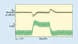 Transientenverhalten des LTC3895 bei einem Lastsprung von 2 A bei einem 12-V-Ausgang