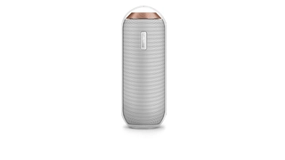 2x Tragbarer Bluetooth Lautsprecher "BT6000W/12"  Klein aber oho!  Lässt sich vertikal oder horizontal aufstellen, Bluetooth und NFC, 360°-Sound, mit integriertem Mikrofon für Freisprechfunktion bei Anrufen.