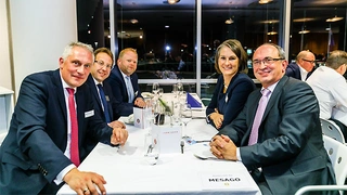 Mesago-Team auf dem Ausstellerabend der SPS IPC Drives 2016
