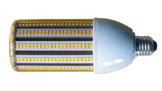 Eurolightings LED-Leuchtmittel Mini Cornbulb ist eine Retrofit-Lampe für Straßenleuchten. Mit 62 mm Durchmesser passt sie in fast jede Straßen-, Koffer oder Altstadtleuchte und eine optionale Einschaltspannungsbegrenzung (ESSB) im Sock