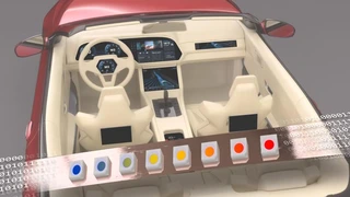 Kennziffer 001: Das neue Konzept von Inova Semiconductors basiert auf einem hochkompakten Controller, der direkt in ein Gehäuse zusammen mit drei Farb-LEDs integriert wird. Damit der Controller die drei LEDs steuern und bis zu 16 Millionen Farben ein