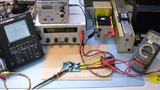 Foto vom Test der aufgebauten Ladeschaltung