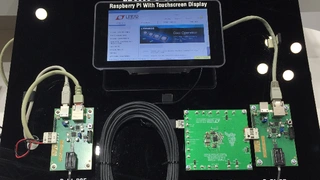 Linear zeigte weiterhin einen Medien-Umsetzer auf Basis von Power over Datalines (PoDL).Die Übertragung der Versorgungsspannung erfolgt dabei über ein einzelnes Unshielded Twisted Pair (UTP) Link-Segment, und zwar gleichzeitig mit der Datenübertragun