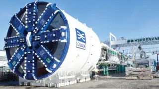 Tunnelbohrmaschine im Test
