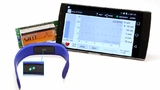 ams Armbandreferenzdesgin mit Android-App.