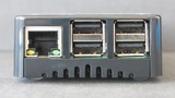 USB-Ports und Ethernetschnittstelle am Raspberry Pi 3.