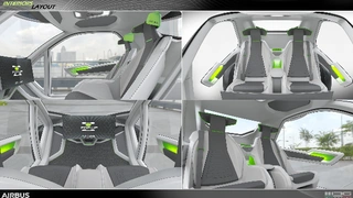Das Innenleben des Flugtaxis von Airbus Group.