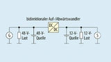 Prinzip der kombinierten 12/48-V-Bordnetzarchitektur