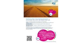 Mit dieser Anzeige gewann STMicroelectronics sowohl den dritten Platz in der Kategorie »beste Grafik« als auch den zweiten Platz für den »besten Slogan«