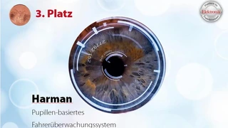Der 3. Platz der Kategorie ging an Harman für ein Pupillen-basierten Überwachungssystem.