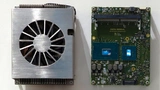 Das Kaby Lake Com Express Basic Type 6 Modul eDM-COMB-KL6 mit kundenspezifischem Kühlkörper. 