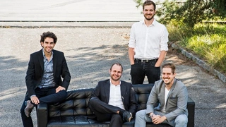 Daniel Wiegand, Sebastian Born, Mathias Meiner und Patrick Nathen von Lilium Aviation