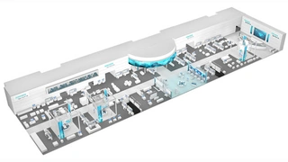 Siemens auf der Hannover Messe 2017.