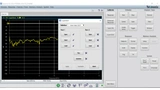 Bild 9a: Zwei-Punkt-Kalibrierung und Messung am Minicircuits-15542-Bandpass.
