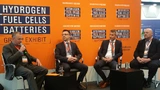 Roundtable: Dr. Dimitrios  Papageorgopoulus, U.S.Department of Energy, Matthias Klietz Leiter des Bereichs Antriebsstrang bei BMW und Dr. Graham Cooley, ITM Power diskutierten über die Rahmenbedingungen für eine H2-Infrastruktur.