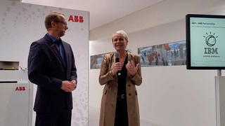 ABB und IBM auf der Hannover Messe 2017: Kooperation angekündigt.