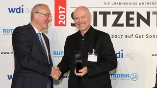 Ebenfalls Gewinner der Kategorie Automatisierung/Bildverarbeitung war Dr. Klaus-Henning Noffz. Vertreten wurde er durch seinen Bruder Michael Noffz.