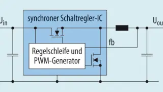Integration der Freilaufdiode in einem snynchronen Schaltregler-IC