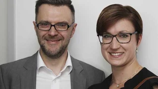 Saskia Asmussen und Alessandro Giovannone (Telefónica Global)